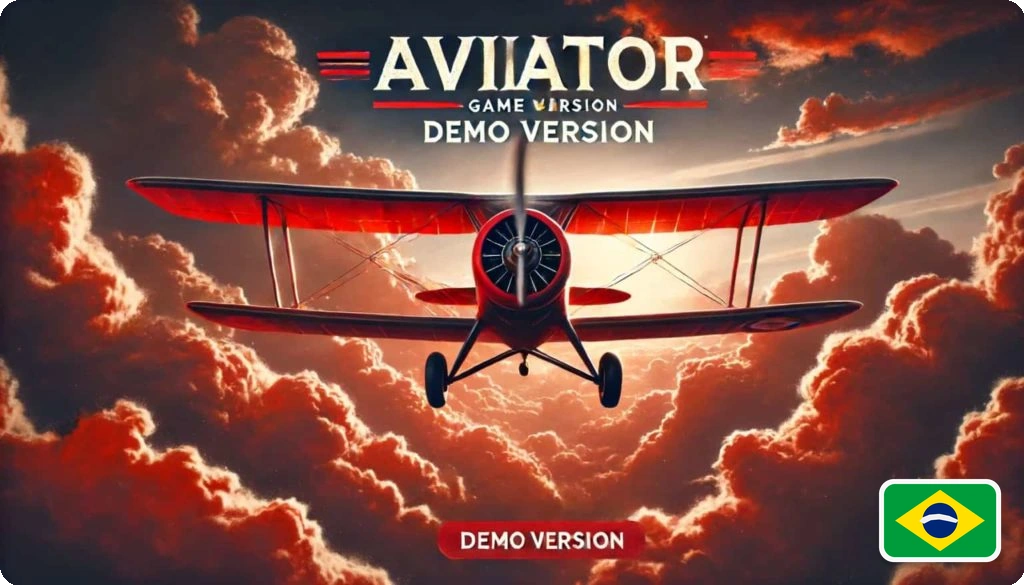 Aviator demo com avião clássico em destaque para testar o jogo antes de apostar